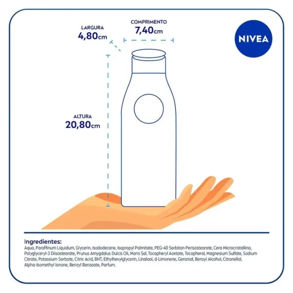 Loção Hidratante Corporal Nivea Milk Pele Seca e Extrasseca 400ml
