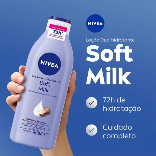 Loção Hidratante Nivea Soft Milk - 400ml