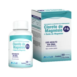 CLORETO DE MAGNéSIO P.A COM 60 CáPSULAS DE 600MG NUTIVIT